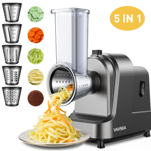 1 VAVSEA 5-in-1 Electric Cheese Grater