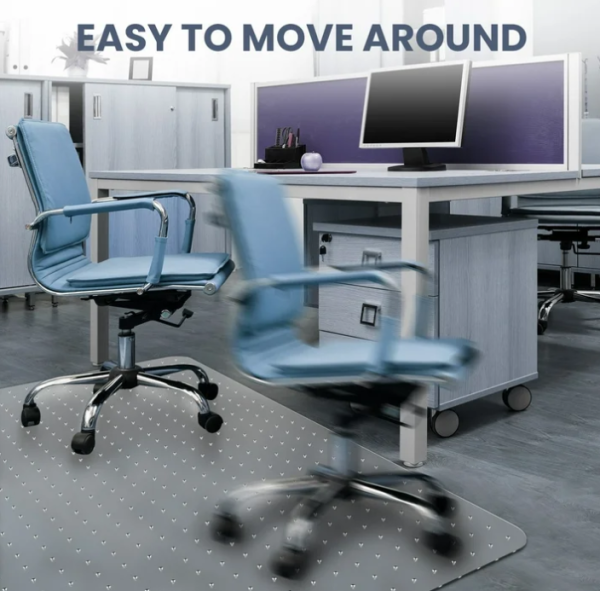 2 VAVSEA Office Chair Mat for Carpet Floor, Computer Desk Chair Mat for Low Pile Carpet, 36" x 48" Heavy Duty Polycarbonate Clear Floor Mat for Home Office