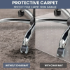 3 VAVSEA Office Chair Mat for Carpet Floor, Computer Desk Chair Mat for Low Pile Carpet, 36" x 48" Heavy Duty Polycarbonate Clear Floor Mat for Home Office