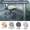 4 VAVSEA Office Chair Mat for Carpet Floor, Computer Desk Chair Mat for Low Pile Carpet, 36" x 48" Heavy Duty Polycarbonate Clear Floor Mat for Home Office