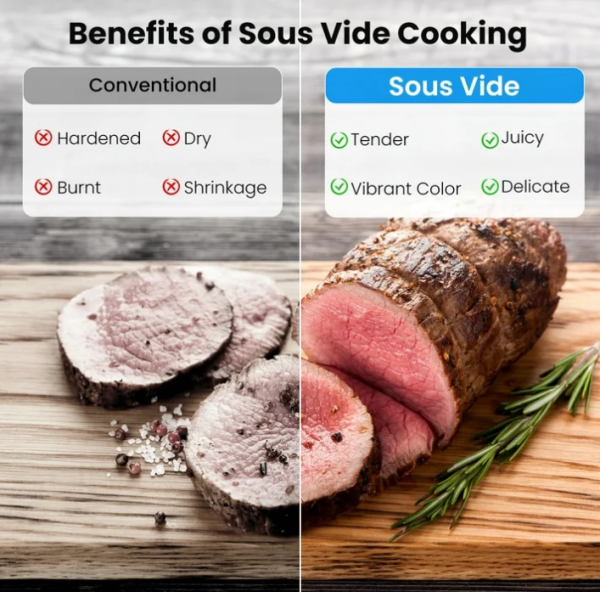 4 VAVSEA Sous Vide Machines, Precision Cooker, Waterproof Immersion Circulator with Digital Touch Screen and Accurate Temperature Time Control, Sous Vide Device for Home Kitchen