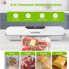 VAVSEA Vacuum Sealer, 62Kpa Food Sealer Machines with 4 Modes, Dry/Draw/Seal/Vac and 10Pcs Bags Starter Kit for Dry & Moist Food Storage Sous Vide for Kitchen