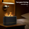 2 VAVSEA Essential Oil Diffuser, 7 Color Flame Diffuser Humidifier, 200ml Time Setting for Home, Room, Black