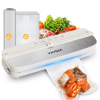 VAVSEA 75Kpa Vacuum Sealer Machine with Built-in 2 Cutters, Food Vacuum Sealer with 1 Roll Bag & 10Pcs Bags and 6 Modes, Suitable for Sous Vide and Seal Food Storage