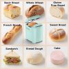 4 VAVSEA Bread Maker, 2LB Automatic Bread Machine with Gluten-Free, Dough, Cake Setting, Nonstick Ceramic Pan for Homemade Bread, Green